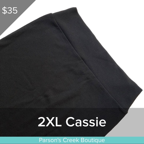 LuLaRoe Dresses & Skirts - 2XL Black Cassie Skirt